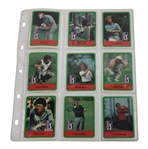 Complete Signed Full Set of 1982 Donruss PGA Tour Pro Set Cards - Nicklaus Rookie JSA ALOA