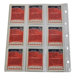 Complete Signed Full Set of 1982 Donruss PGA Tour Pro Set Cards - Nicklaus Rookie JSA ALOA