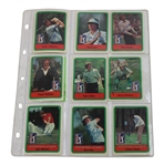 Complete Signed Full Set of 1982 Donruss PGA Tour Pro Set Cards - Nicklaus Rookie JSA ALOA