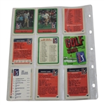 Complete Signed Full Set of 1982 Donruss PGA Tour Pro Set Cards - Nicklaus Rookie JSA ALOA