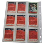 Complete Signed Full Set of 1982 Donruss PGA Tour Pro Set Cards - Nicklaus Rookie JSA ALOA