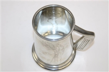 Classic Golfers Themed Pewter Tankard with Golf Club Handle
