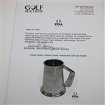 Classic Golfers Themed Pewter Tankard with Golf Club Handle