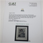Vintage Child Golfer Print - Framed