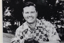 Unknown Golfer Black And White Photo - Framed 