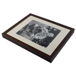 Unknown Golfer Black And White Photo - Framed 