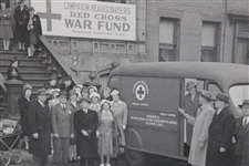 Red Cross War Fund Black And White Photo - Framed 