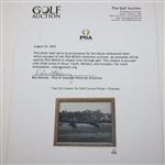 Two (2) Cranes On Golf Course Photo - Framed