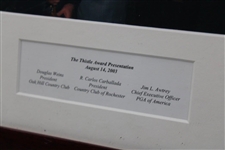 2003 Thistle Award Presentation - Framed 