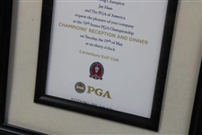 Jay Haas Champions Dinner 2009 PGA - Framed 