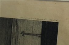 “A Little Practice” Engraved by James Dobie, Printed In B & W, Limited Ed. Artist Proof w/Remarque  - Framed
