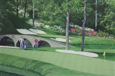 Ray Floyd Signed Ltd Ed #13/50 'The 11th at Augusta' Helen Rundell AP Print
