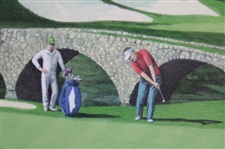 Ray Floyd Signed Ltd Ed #13/50 'The 11th at Augusta' Helen Rundell AP Print