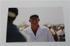 Four (4) Original Tiger Woods Playing in the 2003-2004 Masters Tournament Photos