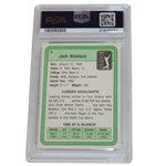 Jack Nicklaus 1981 Donruss PGA Tour Golf Card #13 PSA MINT 9