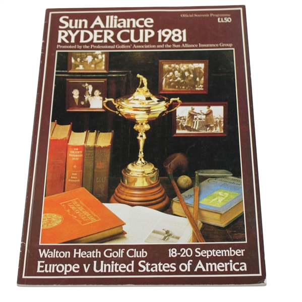 1981 Ryder Cup at Walton Heath Golf Club Program