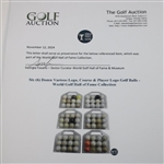 Six (6) Dozen Various Logo, Course & Player Logo Golf Balls - World Golf Hall of Fame Collection