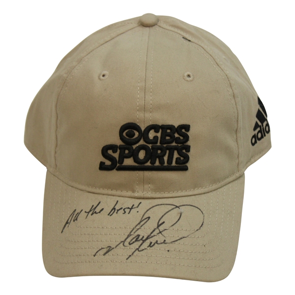 Mark Recchi Signed CBS Sports Khaki Hat JSA ALOA