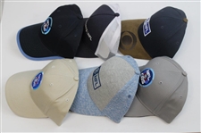 Six (6) Various Official CBS Sports Media Issued NFL Hats - Unworn