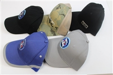 Five (5) Various Official CBS Sports Media Issued NFL Hats - Unworn