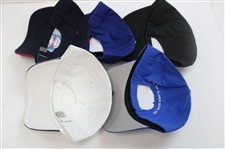 Five (5) Various Official CBS Sports Media Issued NFL Hats - Unworn