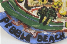 Pebble Beach Hand Painted Ceramic Plate/Tray