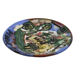 Pebble Beach Hand Painted Ceramic Plate/Tray