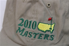 Four (4) 2004 & 2010 Masters Tournament Various Colored Dated Large Logo Hats