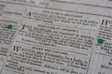 1817 Caledonian Mercury Early 19th Century Newspaper - St Andrews Golf Meeting Content