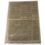 1817 Caledonian Mercury Early 19th Century Newspaper - St Andrews Golf Meeting Content