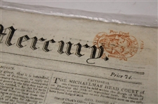 1819 Caledonian Mercury Early 19th Century Newspaper - St Andrews Gold Medal Play Announcement