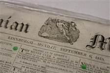 1819 Caledonian Mercury Early 19th Century Newspaper - St Andrews Gold Medal Play Announcement