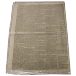 1819 Caledonian Mercury Early 19th Century Newspaper - St Andrews Gold Medal Play Announcement