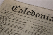 1819 Caledonian Mercury Early 19th Century Newspaper - Edinburgh Burntsfield Links Golfing Society Gold Medal Content