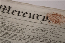 1819 Caledonian Mercury Early 19th Century Newspaper - Edinburgh Burntsfield Links Golfing Society Gold Medal Content