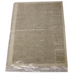 1819 Caledonian Mercury Early 19th Century Newspaper - Edinburgh Burntsfield Links Golfing Society Gold Medal Content