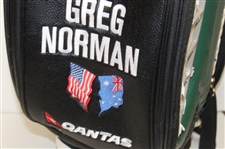 Greg Norman's Personal 2009 TaylorMade Season Opener Qantas Black/White/Green Full Size Golf Bag