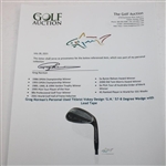 Greg Norman's Personal Used Titleist Vokey Design 'G.N.' 57-8 Degree Wedge with Lead Tape