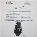 Greg Norman's Personal M.A.C. Burrows Golf 'Greg Norman' Shark Logo Full Size Powersphere Golf Bag