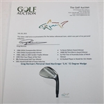 Greg Norman's Personal Used MacGregor 'G.N.' 52 Degree Wedge