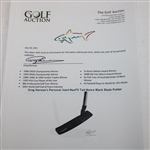 Greg Norman's Personal Used MaxFli Tad Moore Black Blade Putter