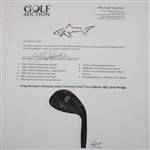 Greg Norman's Personal Used Cleveland Golf Tour Edition 485 Sand Wedge