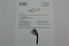 Greg Norman's Personal Used Tour Action Reg. 588 Cleveland 56 Degree Sand Wedge