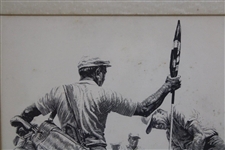 1960's Anthony Ravielli Golf Illustration - Framed