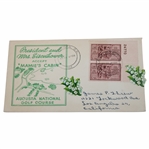 1953 Augusta National Golf Course 'President & Mrs. Eisenhower' Accept Mamie's Cabin FDC