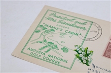 1953 Augusta National Golf Course 'President & Mrs. Eisenhower' Accept Mamie's Cabin FDC