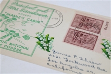 1953 Augusta National Golf Course 'President & Mrs. Eisenhower' Accept Mamie's Cabin FDC