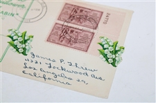 1953 Augusta National Golf Course 'President & Mrs. Eisenhower' Accept Mamie's Cabin FDC