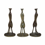 Three (3) Vintage Bronze Art Deco Golfers - China