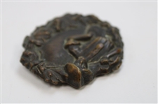 Embossed Lady Golfer Medallion Clip